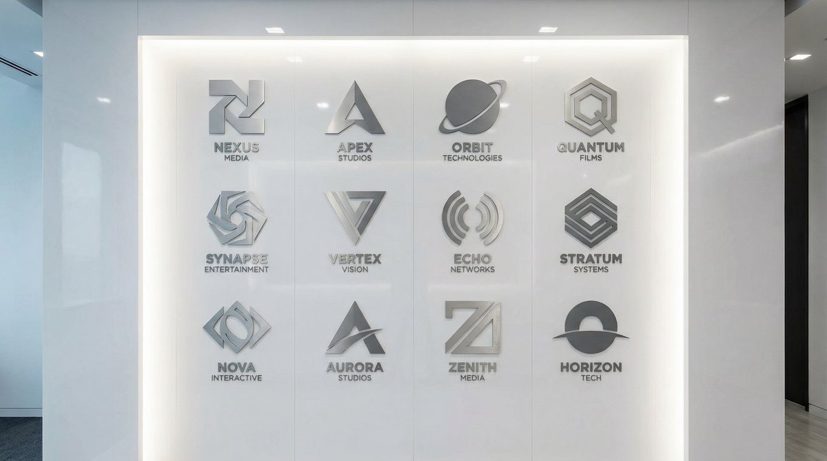 51视频合作影视品牌Logo墙